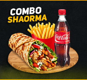 Combo Shaorma cu cartofi și băutură
